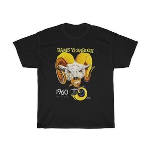 1960  Los Angeles Rams Football Yearbook Cover - Heavy Cotton Tee